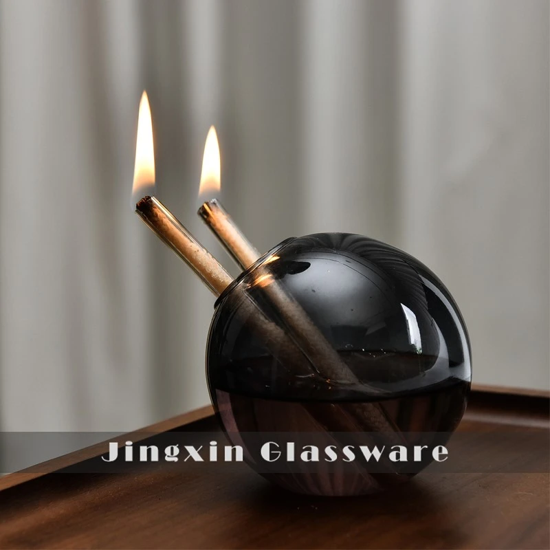 Glass Globe Oil Candle Lamp factory